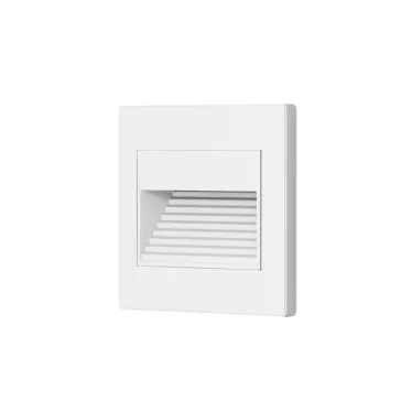 Светильник встраиваемый в стену IP20 LED 3000 К 1 Вт бел. пластик DENKIRS DK3050-WH