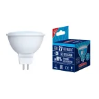                  Лампа светодиодная LED-JCDR-7W/WW/GU5.3/NR Форма JCDR, матовая. Серия Norma. Теплый белый свет (3000K). Картон. ТМ Volpe
               