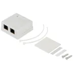 Розетка компьютерная RJ-45 категория 5е неэкранированная 2-порта упаковка 30 шт