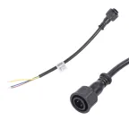 Провод UCX-LL2/L52-0.25м/M7 220V BLACK 25см для подключения линейных прожекторов 220V серии L52, L53. Разъем папа