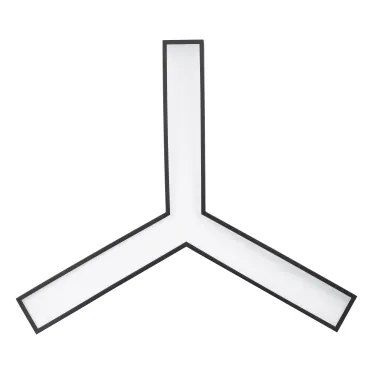 Светильник светодиодный Geometria Igrek SPO-143-B-40K-056 56Вт 4000К 3700Лм IP40 900х80 черный подвесной
