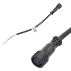 Провод 25 см для подключения в линию прожекторов линейных 220V серии L52, L53. Разъем "мама" UCX-LL2/L52-10M 220V BLACK