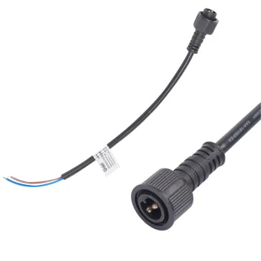 Провод, 25см, для подключения линейных прожекторов 24V серии L52, L53 к блоку питания. Разъем "папа" UCX-LD2/L52-0.25M/M7 DC24V BLACK