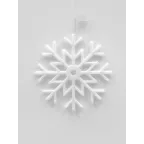                  Фигура светодиодная Снежинка 40х40см Подвесная 48 светодиодов Красный синий Провод прозрачный ULD-H4040-048/DTA MULTI IP20 SNOWFLAKE
               