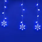                  Занавес светодиодный фигурный с контроллером Снегопад 10 нитей 100 светодиодов Размер 2,7х0,6м Цвет свечения белый IP20 Провод прозрачный Упаковка картон ULD-E2706-100/DTA WHITE IP20 SNOWFALL
               