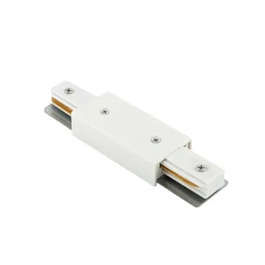 Прямой коннектор с возможностью подачи питания, белый TR1008-WH | TR1008-WH | DENKIRS