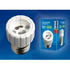 LH27-GU10L переходник с цоколя Е27 на GU10 материал корпуса PBT | 06472 | Uniel