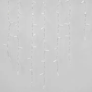 Бахрома светодиодная со статическим свечением 3м Соединяемая 200 светодиодов Синий свет Провод белый ULD-B3010-200/SWK BLUE IP67