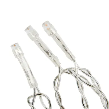 Занавес светодиодный 3х3м 192 светодиода Теплый белый свет Провод прозрачный TM Uniel ULD-C3030-192/DTA WARM WHITE IP20