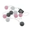 Гирлянда садовая USL-S-230/PM1800 COTTON BALLS-1 на солнечной батарее «Клубки» 10 светодиодов Теплый белый свет 1*АА Ni-Mh аккумулятор в/к. IP44 TM Uniel