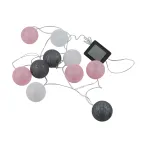 Гирлянда садовая USL-S-230/PM1800 COTTON BALLS-1 на солнечной батарее «Клубки» 10 светодиодов Теплый белый свет 1*АА Ni-Mh аккумулятор в/к. IP44 TM Uniel