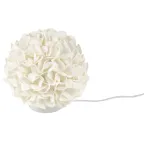 Светильник светодиодный со сменной лампой в комплекте E27 теплый белый свет 3000K Плафон D150мм прозрачный Белое основание TM ULW-R07 T/3000K/150C/A Гортензия Белый