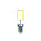 Лампа светодиодная. LED-G45-4W/4000K/E14/CL/SLF Форма шар, прозрачная. (4000K).