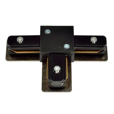 Соединитель для шинопровода осветительного Т-образный однофазный черный UBX-Q121 K31 BLACK 1 POLYBAG | UL-00001281 | Volpe