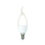 Лампа светодиодная LED-CW37-5W/3000K/E14/FR/SLS Форма свеча на ветру матовая Теплый (3000K)