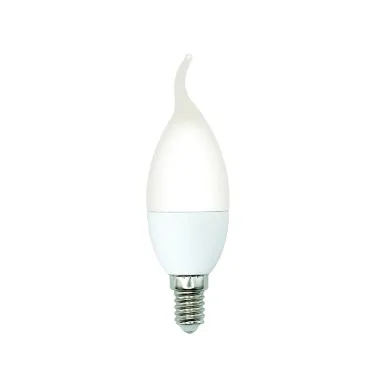 Лампа светодиодная LED-CW37-5W/3000K/E14/FR/SLS Форма свеча на ветру матовая Теплый (3000K)