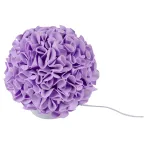 Светильник светодиодный со сменной лампой в комплекте E27 теплый белый свет 3000K Плафон D150мм прозрачный Белое основание TM ULW-R07 T/3000K/150C/A Гортензия Белый/Сиреневый