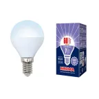 Лампа светодиодная LED-G45-7W/DW/E14/FR/NR Форма шар, матовая. Norma. Дневной (6500K).