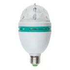 Светодиодный светильник-проектор ULI-Q301 Серия DISCO, многоцветный ТМ VOLPE Работа от сети 220В Для установки в электропатрон Е27 Цвет корпуса — белый.