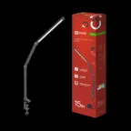 Светильник настольный светодиодный PLUS ССC-02Ч 15Вт 3000-6500К 600Лм USB, с адаптером, струбцина ЧЕРНЫЙ IN HOME