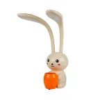                  Светильник настольный светодиодный Заяц с подставкой под канцелярские принадлежности 12 Вт Сенсорный выключатель Диммер Слоновая кость TM Uniel ULM-D160 12W/3000-6000K/DIM IVORY
               