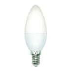 Лампа светодиодная Форма свеча матовая Белый свет 4000K LED-C37-6W/4000K/E14/FR/SLS
