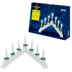                  Фигура Новогодняя горка 39,5х30,5см 7 миниламп накаливания Теплый белый свет Корпус белый Материал пластик UDL-L7101-007/SWA/WW WHITE BRIDGE
               