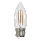 Лампа светодиодная Форма свеча прозрачная Белый свет 4000K LED-C35-5,5W/4000K/E27/CL/SLF