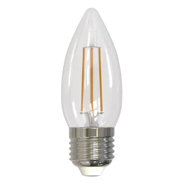 Лампа светодиодная Форма свеча прозрачная Белый свет 4000K LED-C35-5,5W/4000K/E27/CL/SLF