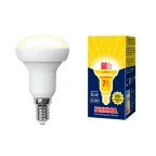 Лампа светодиодная LED-R50-7W/WW/E14/FR/NR . Форма Рефлектор, матовая. Norma. Теплый (3000K).