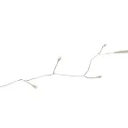                  Гирлянда светодиодная Роса 10м 250 светодиодов Белый свет Провод прозрачный ТМ Uniel ULD-S1000-250/DTA WHITE IP20 DEWDROP
               