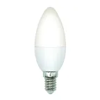 Лампа светодиодная LED-C37-5W/3000K/E14/FR/SLS Форма свеча матовая Теплый (3000K)