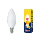 Лампа светодиодная LED-C37-11W/WW/E14/FR/NR Форма свеча, матовая. Norma. Теплый (3000K).