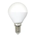 Лампа светодиодная 6 Вт Форма шар матовая Белый свет 4000K Картон LED-G45-6W/4000K/E14/FR/RA95 PLK01WH