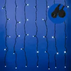                  Занавес светодиодный  с эффектом мерцания, ULD-C2030-240/TBK WHITE IP67   3х2м соед. 240 диодов. белый свет. шнур черный | UL-00003939 | Uniel
               