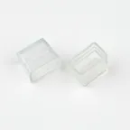 Изолирующий зажим UCW-N02 CLEAR 025 POLYBAG (заглушка) для светодиодных лент ULS-N02 NEON 12В, 13x26мм. Цвет прозрачный, 25 штук в пакете.