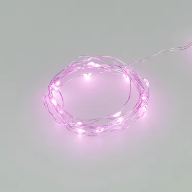 Гирлянда светодиодная ARD-DEW-HOME-2000-CLEAR-20LED-STD Purple (3V, Battery Pack) (Ardecoled, IP20)