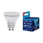 Лампа светодиодная LED-JCDR-7W/NW/GU10/NR Форма JCDR, матовая. Norma. (4000K).