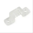 Силиконовое крепление для LED ленты 220В 5050, 14 мм, белый, UCC-Q220 K14 CLEAR 050 POLYBAG 50 шт/упак | 10972 | Volpe