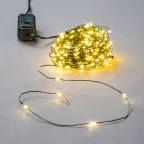                  Гирлянда светодиодная Роса 400м 4000 светодиодов Теплый белый свет Провод зеленый ТМ Uniel ULD-S40000-4000/DGA WARM WHITE IP20 DEW
               