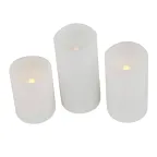                  Фигура светодиодная Свеча на батарейках 2АА (не в/к) в составе набора из 3 штук 1 светодиод Теплый ULD-F050 WARM WHITE CANDLE SET3
               