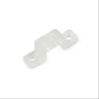 Силиконовое крепление для LED ленты 220В 3528, 10 мм, белый, UCC-Q220 K10 CLEAR 050 POLYBAG 50 шт/упак | 10971 | Volpe