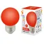 Лампа декоративная светодиодная LED-G45-1W/RED/E27/FR/С Форма шар матовая Цвет красный Картон