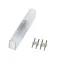Соединитель контактный прямой для светодиодных лент UTC-K-12/N21 CLEAR 010 POLYBAG ULS-N21 NEON 2200 8x16мм 2 контакта Цвет прозрачный 10 штук в пакете