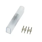 Соединитель контактный прямой для светодиодных лент UTC-K-12/N21 CLEAR 010 POLYBAG ULS-N21 NEON 2200 8x16мм 2 контакта Цвет прозрачный 10 штук в пакете