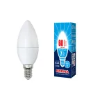 Лампа светодиодная LED-C37-7W/NW/E14/FR/NR Форма свеча, матовая. Norma. (4000K).