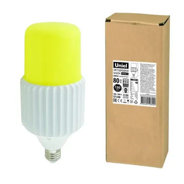 Лампа светодиодная промышленная LED-MP200-80W/6000K/E40/PH ALP06WH LED мощная, удаленный люминофор. 4000К (6000K) | UL-00004079 | Uniel