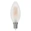 Лампа светодиодная. LED-C35-5W/3000K/E14/FR/SLF Форма свеча, матовая. Теплый белый свет (3000K). ТМ Volpe