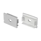 Заглушка LINE-3020 SILVER с отверстием (ARL, пластик)