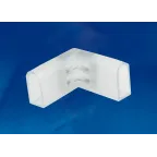 Соединитель контактный L-образный для светодиодных лент ULS-N21 NEON 220В, 8x16мм, 2 контакта. UTC-K-22/N21 CLEAR 010 POLYBAG Цвет прозрачный, 10 штук в пакете.